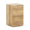 Modern Compact MDF Coffee Table, Cube Fashion Texture Design, Suitable For Various Situations And Scenes, Wood Style 5 - 4 of 4