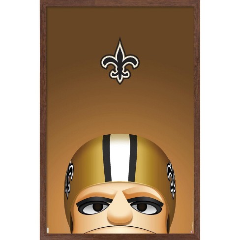 Trends International Nfl New Orleans Saints - Alvin Kamara 19 Framed Wall  Poster Prints White Framed Version 14.725 X 22.375 : Target