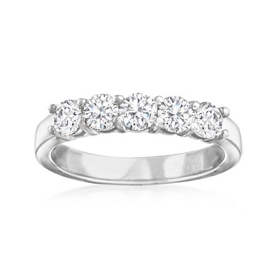 Ross-Simons 1.00 ct. t.w. Diamond 5-Stone Ring in 14kt White Gold