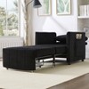 KTMBDW Upholstered Sofa Bed, Convertible Folding Lounger with 5-Position Adjustable Backrest and Side Pockets for Living Room Apartment Office - 2 of 4
