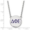 Black Bow Jewelry Sterling Silver Delta Phi Epsilon Greek Life Necklace 18 Inch - 2 of 4