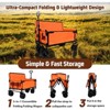 BEAFUP 3-in-1 Heavy-Duty Folding Wagon Cart with All-Terrain Wheels & 180L Storage for Beach Camping Families & Outdoor Enthusiasts - 4 of 4