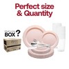 Smarty Had A Party Pink Vintage Round Plastic Wedding Set - 60 Sets - 3 of 4