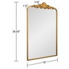 Aoibox Traditional Vintage Baroque Gold Framed Wall Mirror for Bathroom, Entryway, Living Room, Hallway with Ornate Resin Garland Crown - 4 of 4