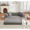 3 Seat 4-in-1 Folding Convertible Out Sleeper Sofa Bed, King Size 78.5" - 2 of 4