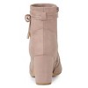 Allegra K Women's Pointed Toe Block Heel Zipper Ankle Boots - 4 of 4