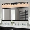 DAKAFUL Modern Bathroom Vanity Light, 4/5/6/8/10-Light Vanity Fixtures with Clear Glass Shade, Reversible Wall Sconces Over Mirror,for Bedroom - 3 of 4