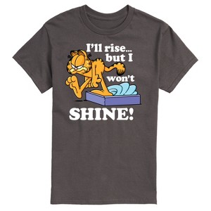 Men's - Garfield - Rise But Won't Shine Short Sleeve Graphic T-Shirt - 1 of 4