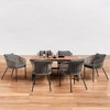 Mshliw 7-Piece Outdoor Patio Dining Set with Wood Table, Chairs, and Adjustable Feet – Modern All-Weather Furniture for Garden, Backyard, and Balcony - 2 of 4