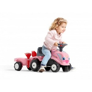 New Holland Push Ride-On Tractor with Trailer, Rake and Shovel by Falk ...