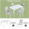 MAYEERTY 7-piece Dining Set - Rectangular Wood Table & 6 Upholstered Chairs for Family Gatherings - 3 of 4