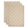 Bone Dry Microfiber Trellis Printed Pet Towel 3 Piece Set, Taupe - 3 of 4