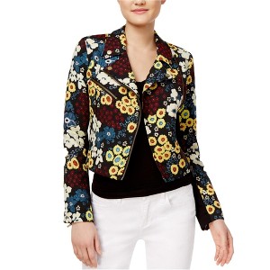 Rachel Roy Womens Textured Full-Zip Motorcycle Jacket - 1 of 1