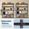 Garage Storage Shelves 5 Tiers, Heavy Duty Storage Shelving Racks with 2500 Lbs Capacity, 60" L x 24" W x 72" H Metal Adjustable Shelving Unit - 2 of 4