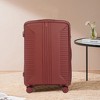 MOEPISY 3 pcs/set in PP Spinner Wheel Luggage, Carry on Suitcase, Matching Color, Combination Lock (Red) - 4 of 4
