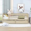NicBex Twin Size Daybed, Wooden Day Bed with 2 Drawers, Sofa Bed Frame with Fence Guardrails - 3 of 4