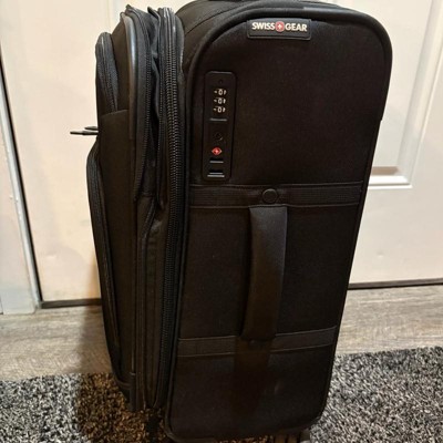 SWISSGEAR Zurich Softside Carry On Spinner Wheels Suitcase - Black
