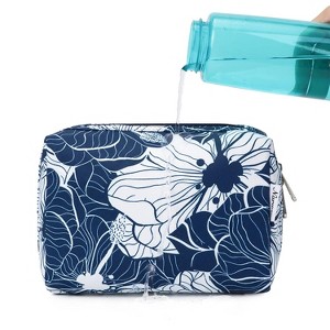 Narwey Cute Floral Makeup Bag Travel Cosmetic Bag Organizer Toiletry Bag - 1 of 3