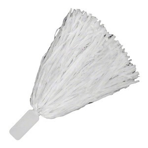 Magic Matt’s Brilliant Blinkys Non Light Up Short Handle Cheer Pom poms White - 1 of 1