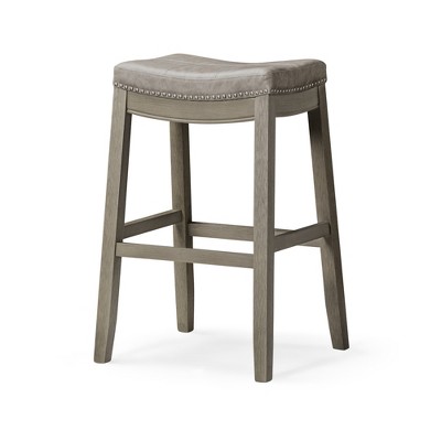 Maven Lane Sophia Backless Vegan Leather Bar Heigh Bar Stool
