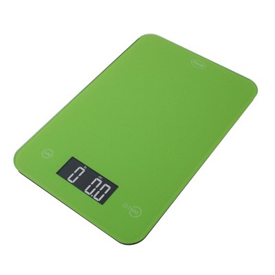 American Weigh Scales Onyx-5K Tempered Glass Kitchen Scale Lime