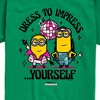 Boys' - Despicable Me Minions - Dress To Impress Yourself Disco Dance Short Sleeve Graphic T-Shirt - 2 of 4