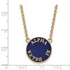 Black Bow Jewelry 14k Yellow Gold Plated Sterling Silver Alpha Xi Delta Greek Life Necklace 18 Inch - 2 of 4