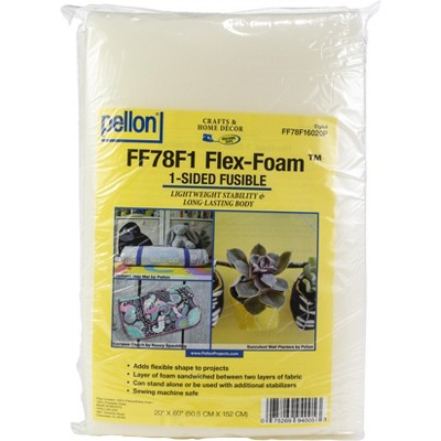Pellon Flex-Foam 1-Sided Fusible Stabilizer-20"X60"