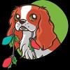 Men's Design By Humans Super Cute Dog Paws Print Christmas Tree T-Shirt By rasok T-Shirt - 2 of 4