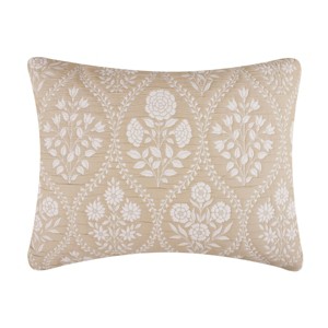 Greenland Home Fashions Sham – Natural Woven Polyester Decorative Pillow Cover - 1 of 4