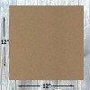 Hamilco Brown Kraft Cardstock Scrapbook Paper 12x12 Thick Blank Card Stock Heavy Weight 130 lb Cover - 25 Pack - 3 of 4
