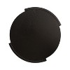 Kate and Laurel Urso Round Side Table Wood and Metal, 16x15x25, Black - 4 of 4