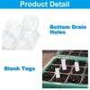 Unique Bargains Breathable Light-Transmissive Corrosion-Resistant Seeding Tray 12 Packs - 4 of 4