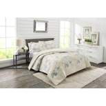 3pc Queen Floral Garden Party Reversible Comforter Set Teal - Marble Hill