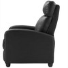 Comfortable Single-Seat Manual Recliner Chair | PU Leather Upholstery | Perfect for Small Spaces - 3 of 4