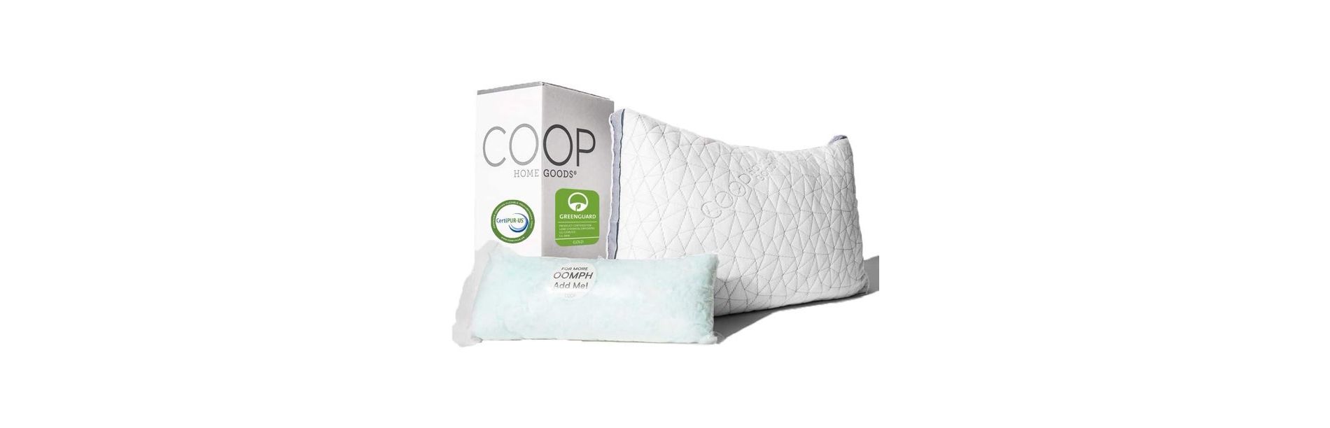 Coop Home Goods The Eden - Adjustable Memory Foam Pillow for Cool Sleepers