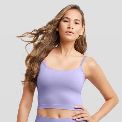 Maidenform M Women's Seamless Smoothing Cropped Cami Mst002 - Vega Violet S  : Target