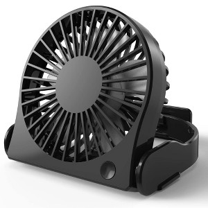 Portable USB Desk Fan, USB Powered Personal Fan - Small, Mini Table Fan for Home Office Travel More, Powerful and Quiet Operation - 1 of 4