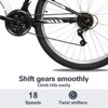 hykolity 27.5 inch Mountain Bike MTB Outdoor Bicycle Cycling 18 Speed Sport Bikes Rider Height 64-74 inch Full Suspension for Adult Men Unisex White - 2 of 4