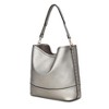 MKF Collection Wren Vegan Leather Women’s Hobo with Pouch and Wristlet Wallet by Mia K- 3 pieces - 3 of 4