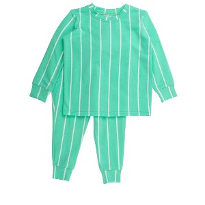 RuffleButts Gender Inclusive Modal Blend Toddler Long Sleeve Pajama Set - 1 of 2
