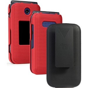 Nakedcellphone Case and Belt Clip Holster for Cingular Flip IV, Cricket Debut - 1 of 4