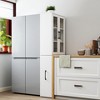 Okak Tall Cabinet, Storage Cabinet with 2 Doors and 1 Drawer, Kitchen Cabinet for Living Room, Bedroom and Office, White - 2 of 4