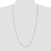 Black Bow Jewelry 1.2mm 14k White Gold Polished Box Chain Necklace - 2 of 4