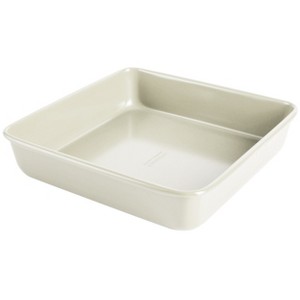 Martha Stewart Everyday Color Bake 9 Inch Carbon Steel Square Cake Pan in Linen - 1 of 4