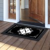 Briarwood Lane Everyday Doormat 30x18 Indoor Outdoor Black and White Monogram N Doormat - 3 of 4