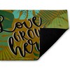 Stupell Industries Love Grows Here Leaves Printed Outdoor Door Mat, design by Angela Nickeas, 18"x30" - 2 of 4