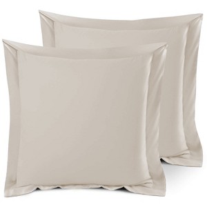 Nestl Soft Pillow Shams Set of 2, Double Brushed Microfiber Pillow Covers, Premium Pillow Shams With 1.5” Flange - 1 of 4