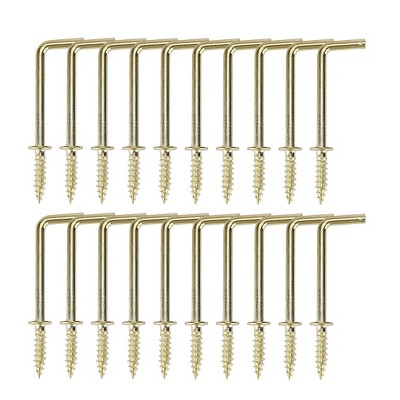 Unique Bargains Metal Home Vinyl Screw-in Cup Hook Hanger Holder 20 Pcs
