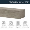 SEVOBAL Decorative Wall Shelf 72" Rustic Wood Fireplace Mantel Wall-Mounted Floating Shelf for Home Decor, Gray, 72"*9"*6" - 4 of 4